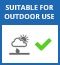 Suitable for outdoor use